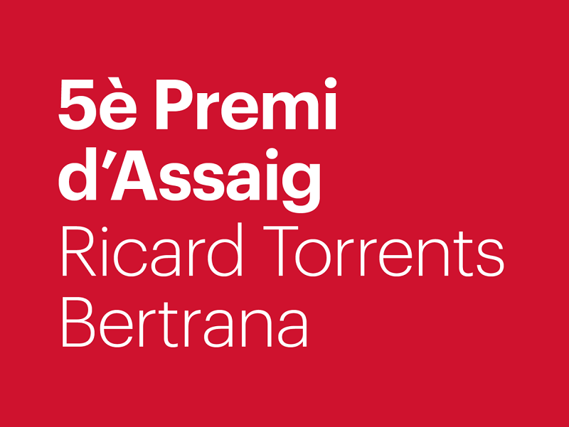 5è Premi d'Assaig Ricard Torrents Bertrana