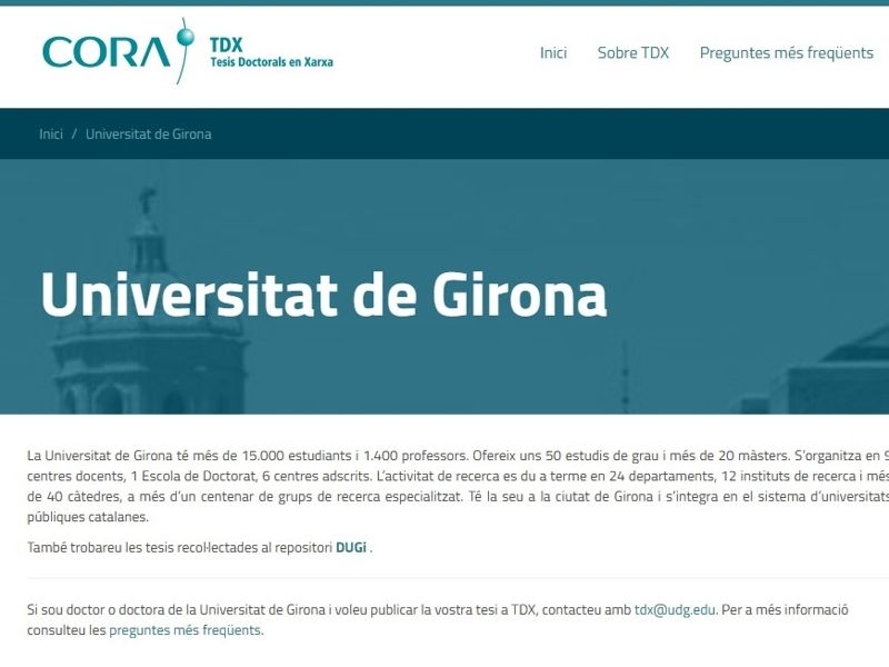 TDX 1800 Universitat de Girona