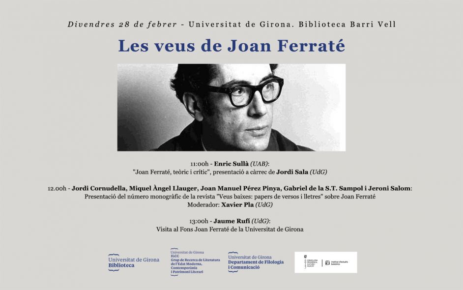Invitació jornada Joan Ferraté